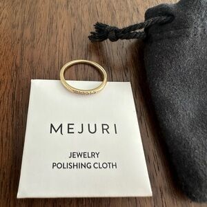 Mejuri Diamonds Line Ring 14K Gold Size 6